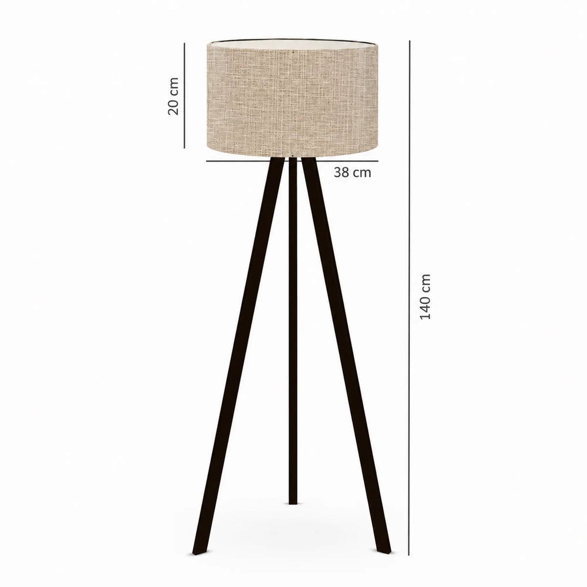 Lampadar AYD-2812, bej, MDF/PVC, 38x140 cm
