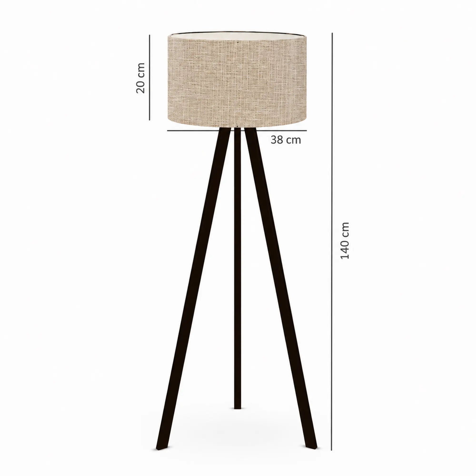 Lampadar AYD-2812, bej, MDF/PVC, 38x140 cm