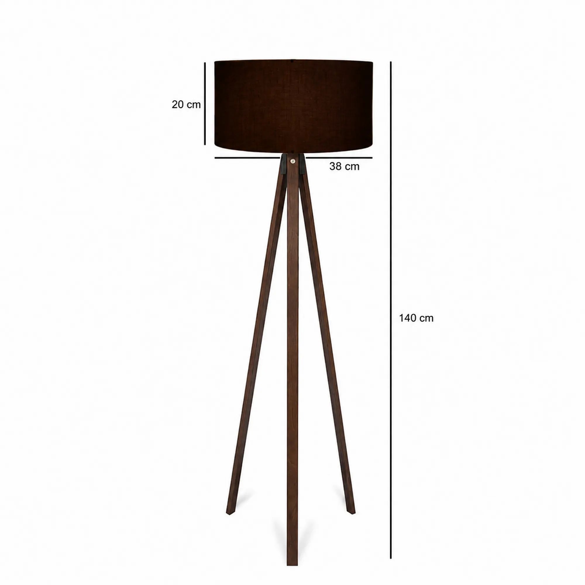 Lampadar AYD-2933, maro, PVC/lemn, 38x140 cm