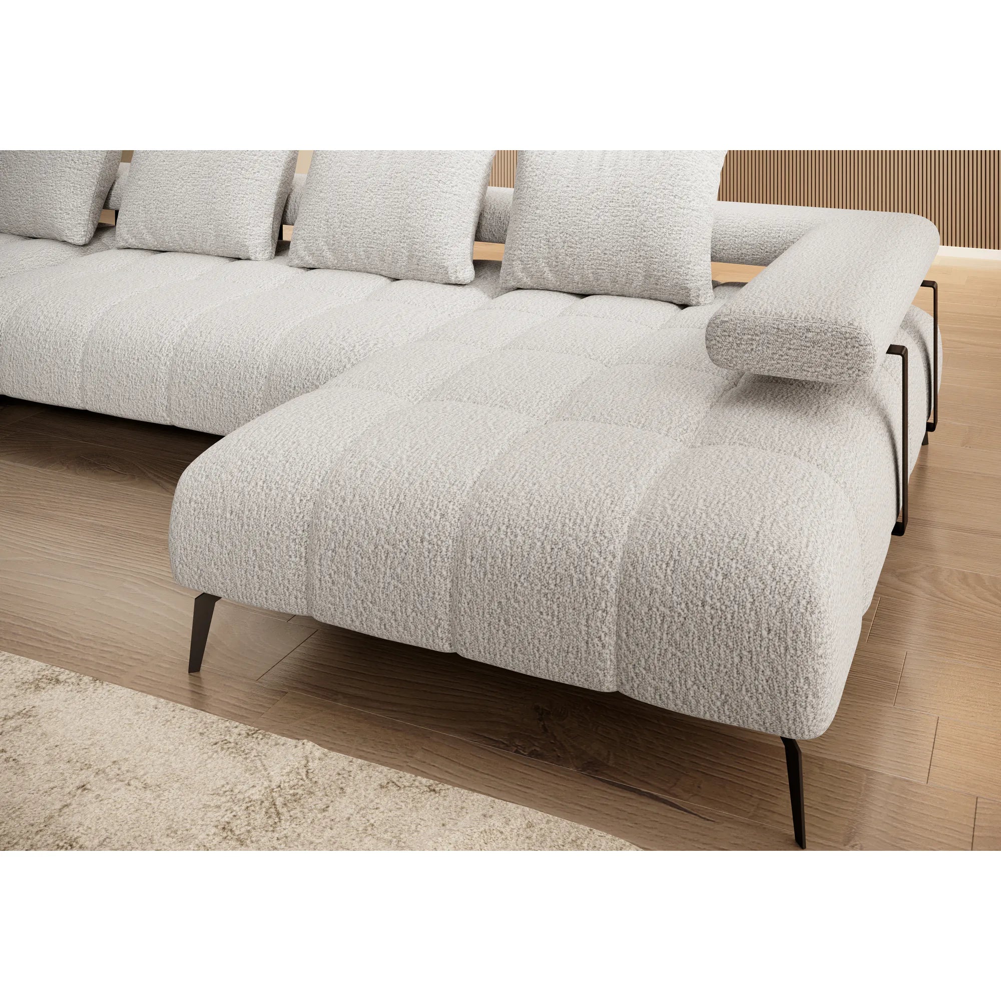 Coltar extensibil MAGNETIC XL, personalizabil materiale gama Oferta Avantaj, cu reglaj electric, 371x210x86 cm