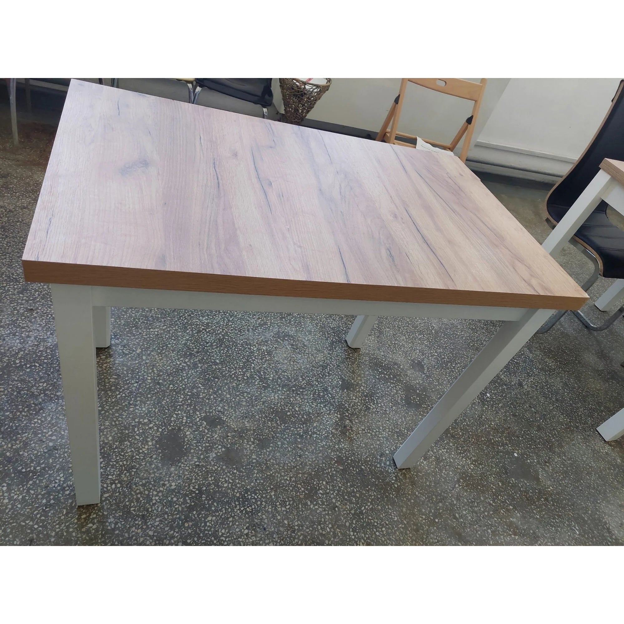 PRODUS RESIGILAT - Masa ADAM, stejar sonoma/alb, 90x65x75 cm