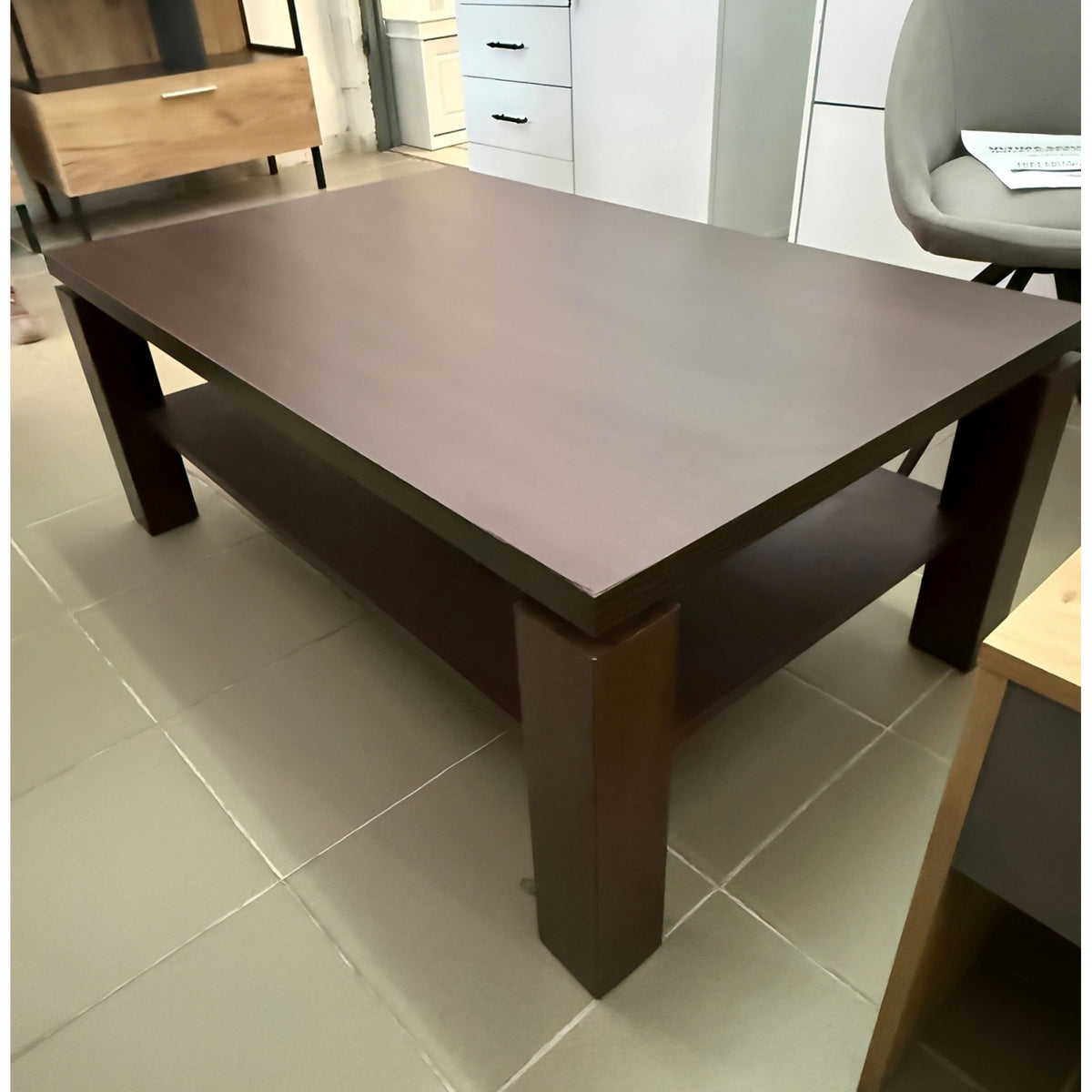 PRODUS RESIGILAT - Masuta cafea RUBIK, wenge, PAL, 110x70x43 cm