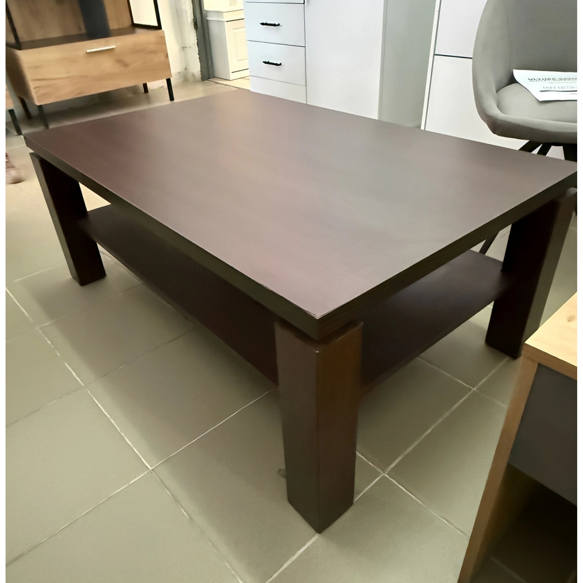 PRODUS RESIGILAT - Masuta cafea RUBIK, wenge, PAL, 110x70x43 cm