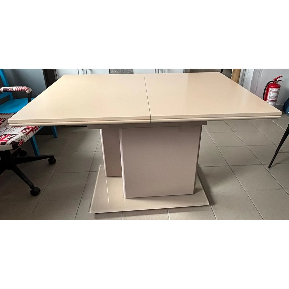 PRODUS RESIGILAT - Masa extensibila VIRAT, crem, 120/160x80x76 cm