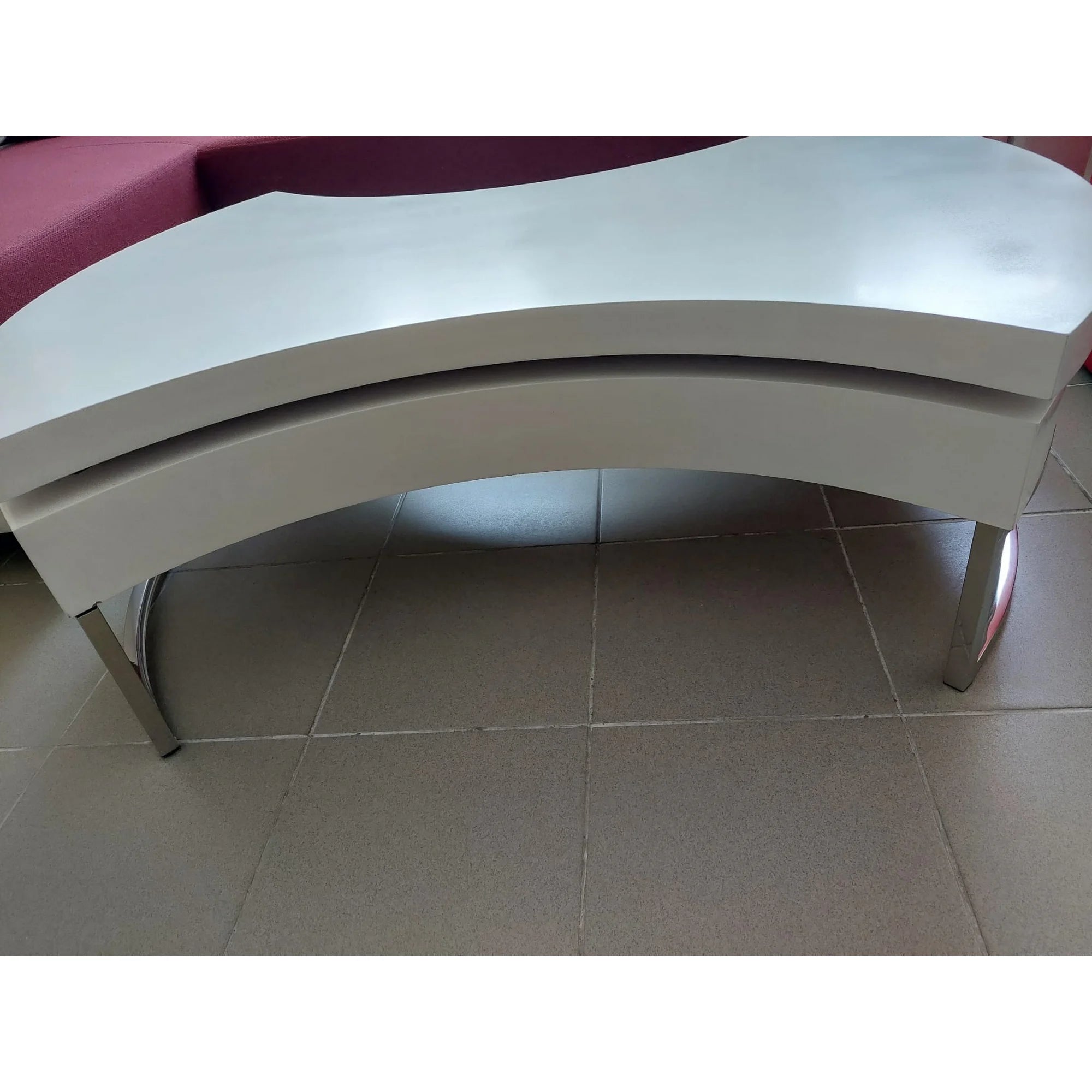 PRODUS RESIGILAT - Masuta cafea AUREA, alb, 115x80x38 cm