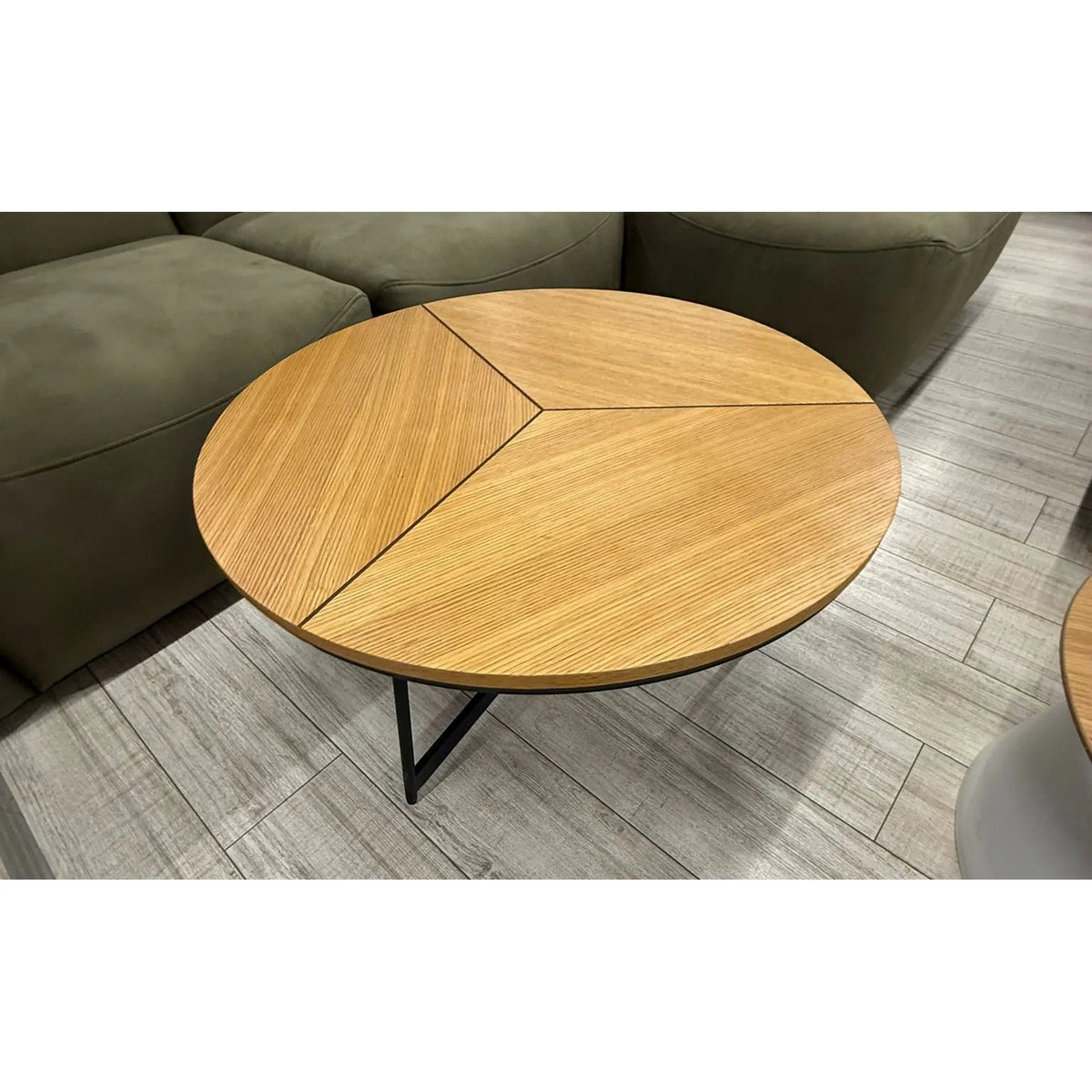 PRODUS RESIGILAT - Masuta cafea KARIDA, stejar/negru, 80x80x41 cm