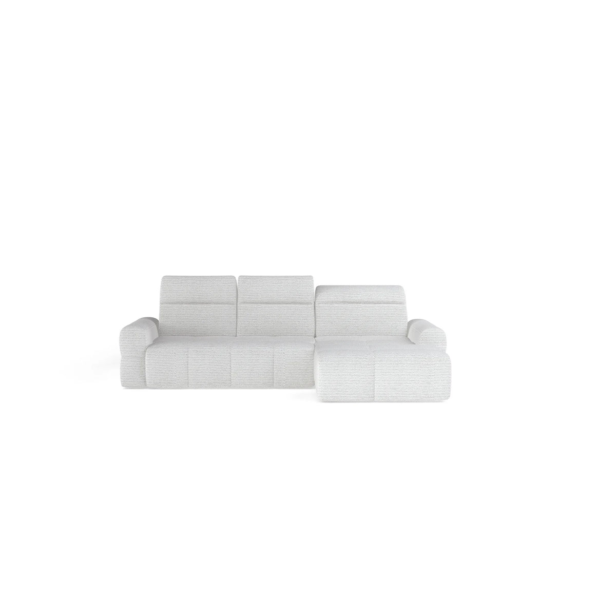 Coltar extensibil MATEO S, personalizabil materiale Oferta Avantaj, cu lada depozitare si tetiere reglabile, 273x183x99 cm