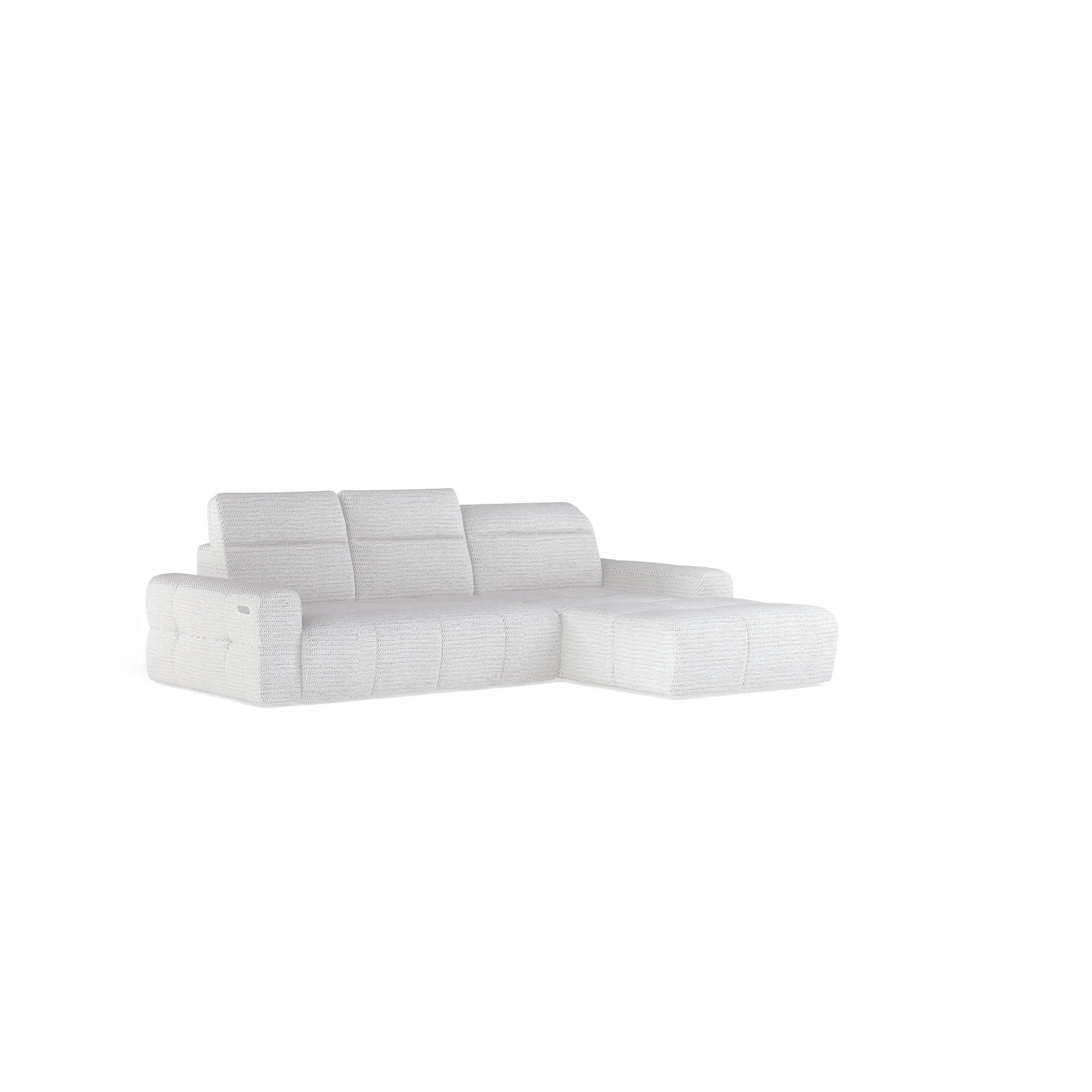 Coltar extensibil MATEO S, personalizabil materiale Oferta Avantaj, cu lada depozitare si tetiere reglabile, 273x183x99 cm