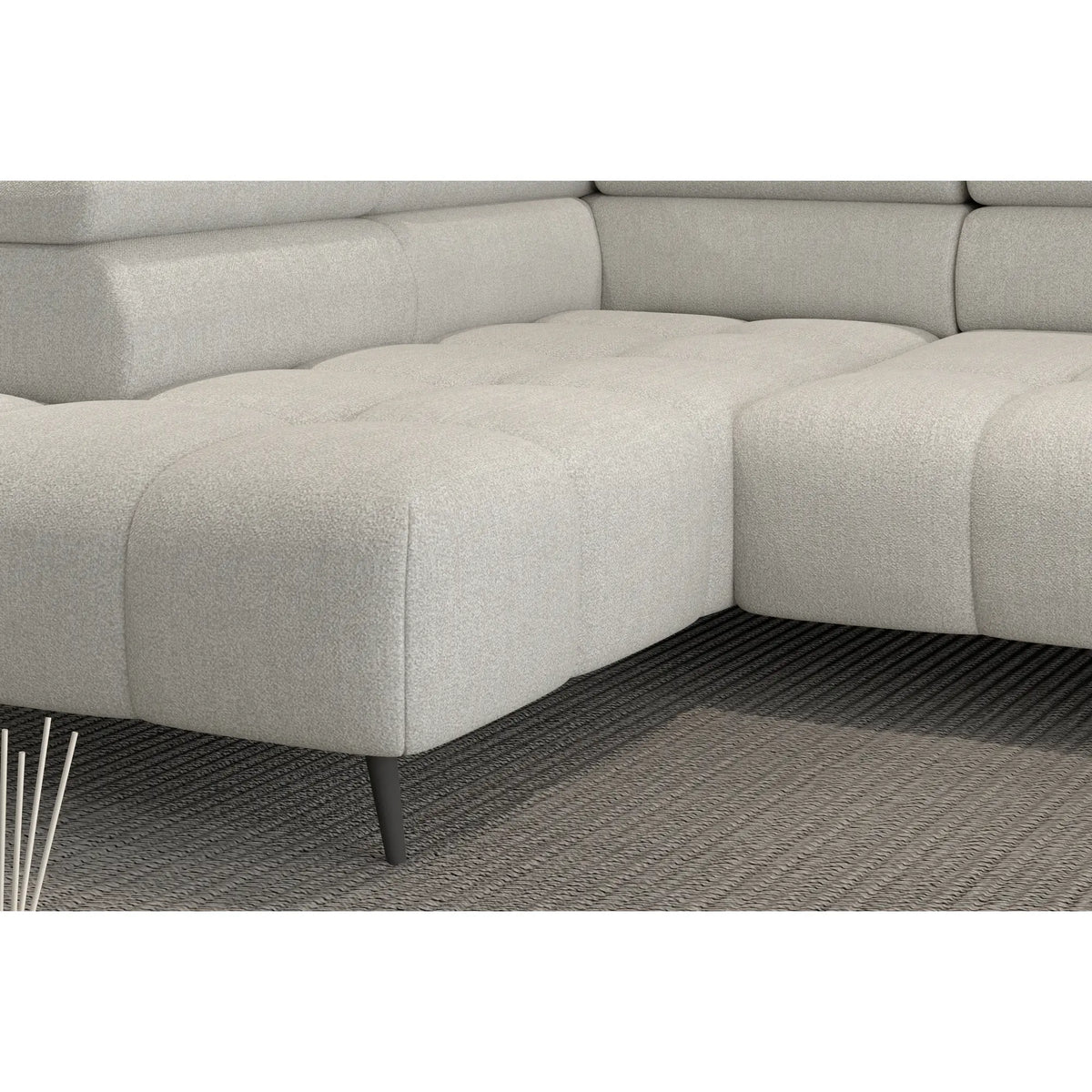Coltar MAVEL XL, personalizabil materiale Gama Premium, cu reglaj electric, 367x208x100 cm