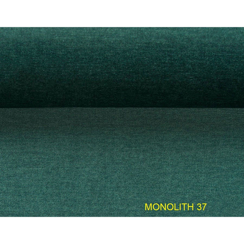 Coltar VOLTA MINI, sezlong stanga, stofa catifelata verde inchis - Monolith 37, 276x177x96 cm