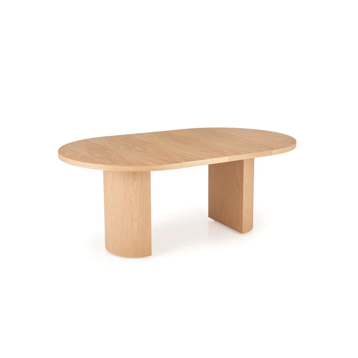Masa extensibila GARIBALDI, stejar natural, PAL laminat/furnir, 120/200x120x79 cm