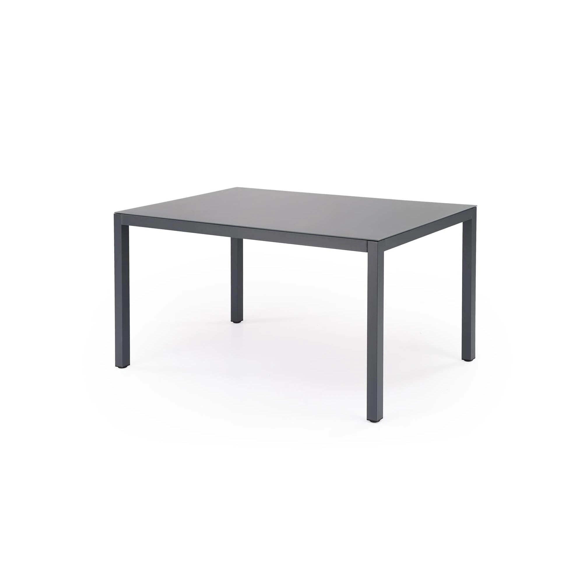 Masa gradina HOVER, gri/gri antracit, sticla/metal, 150x90x75 cm