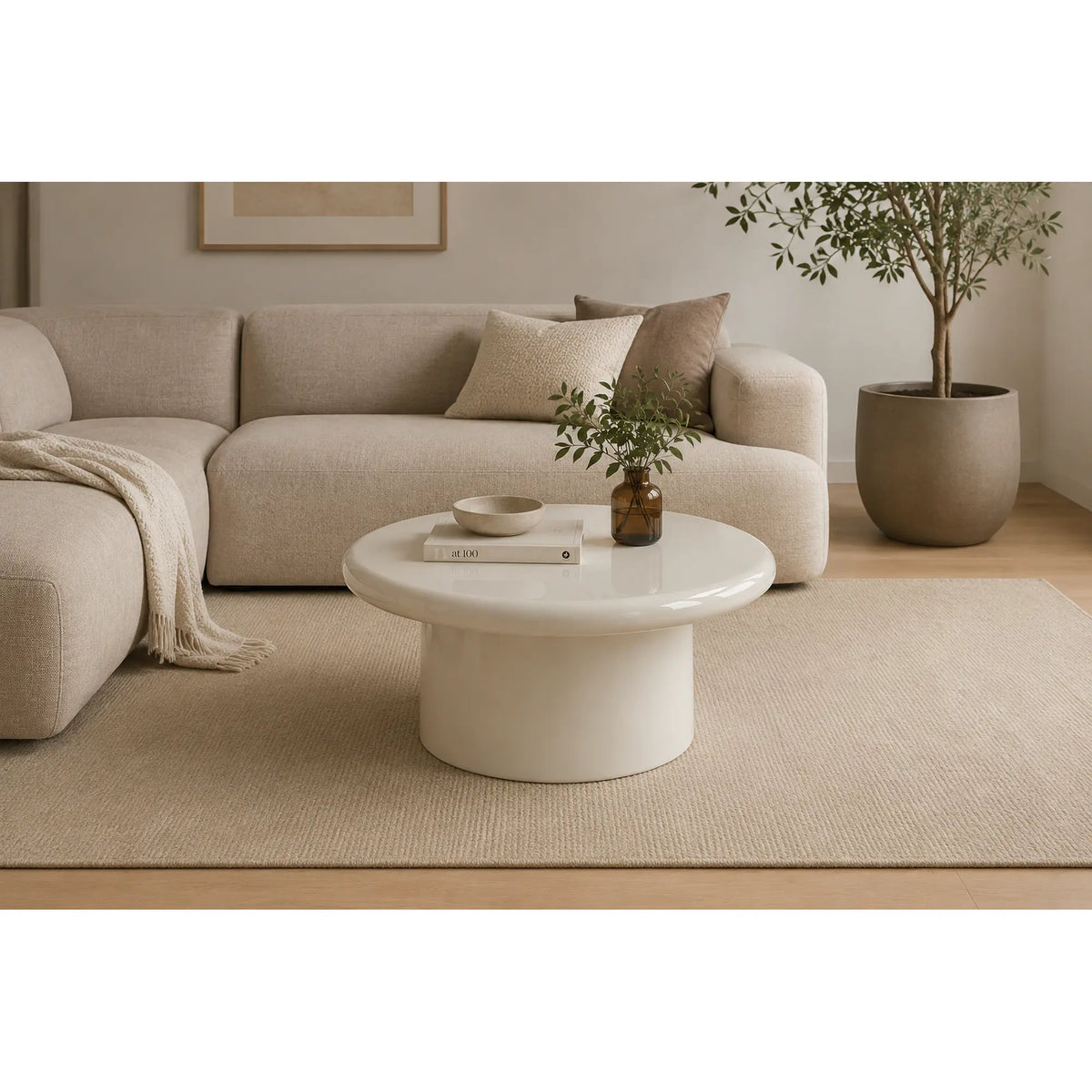 Masuta cafea LOARA, casmir, 80x43 cm