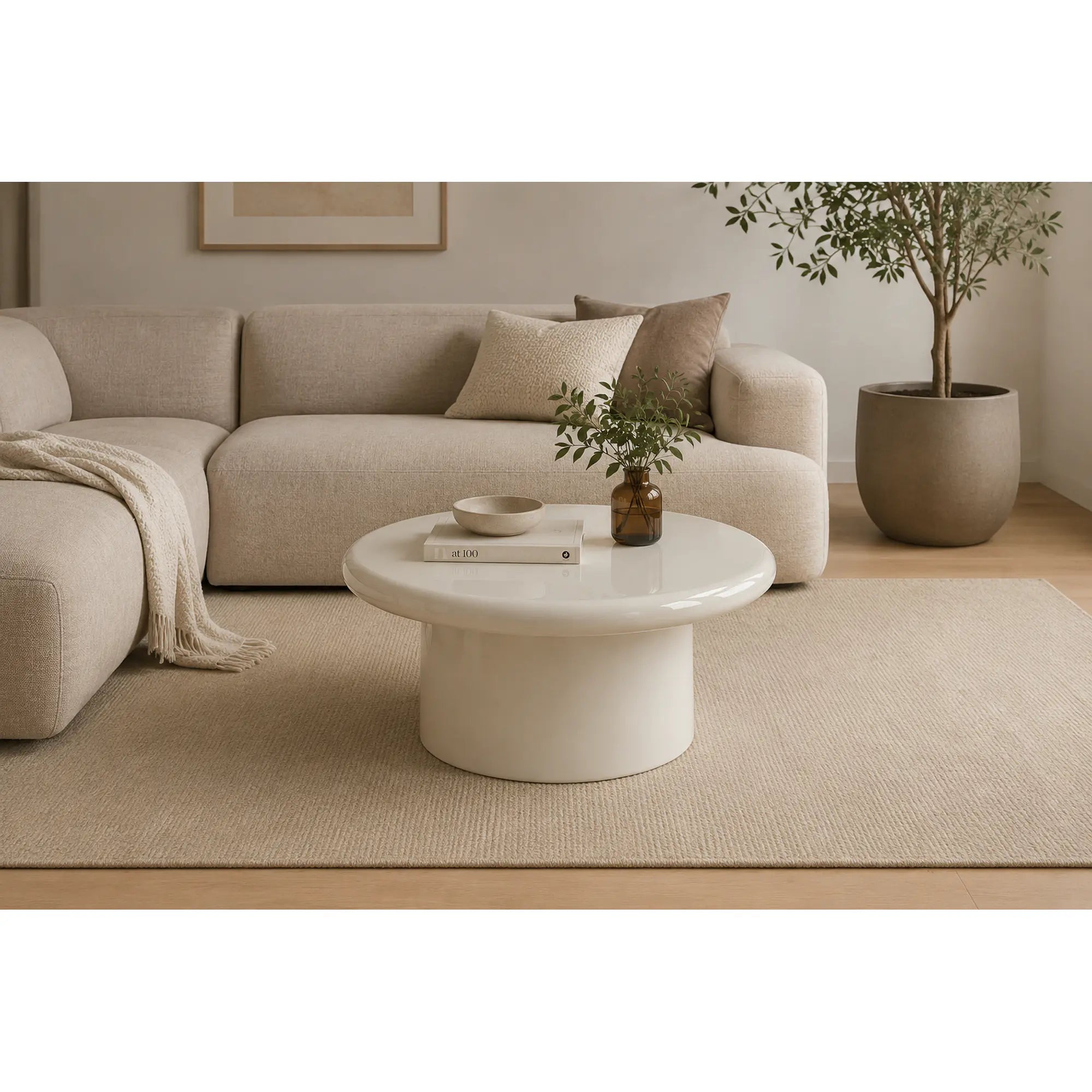 Masuta cafea LOARA, casmir, 80x43 cm
