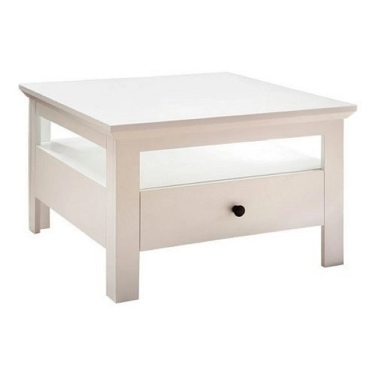 Masuta mica alba BRANDSON, alb, PAL laminat, 70x70x46 cm