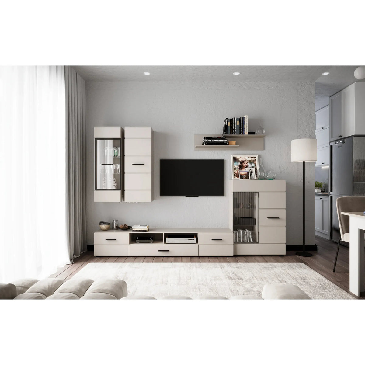 Mobilier living ROMA, casmir, PAL, 276x35x145 cm