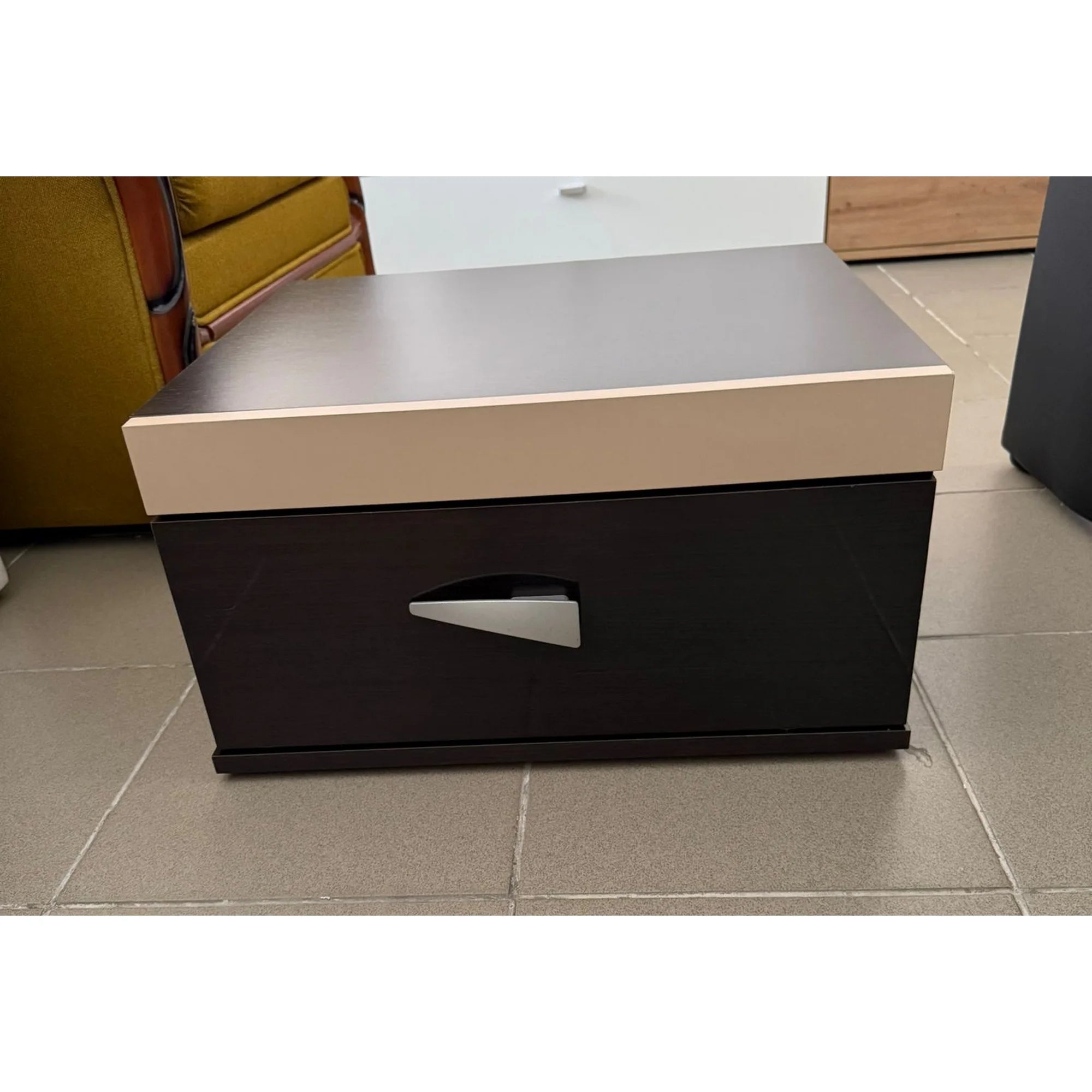 PRODUS RESIGILAT - Noptiera DEN01WLK, wenge/cappuccino, PAL, 50x42x26 cm