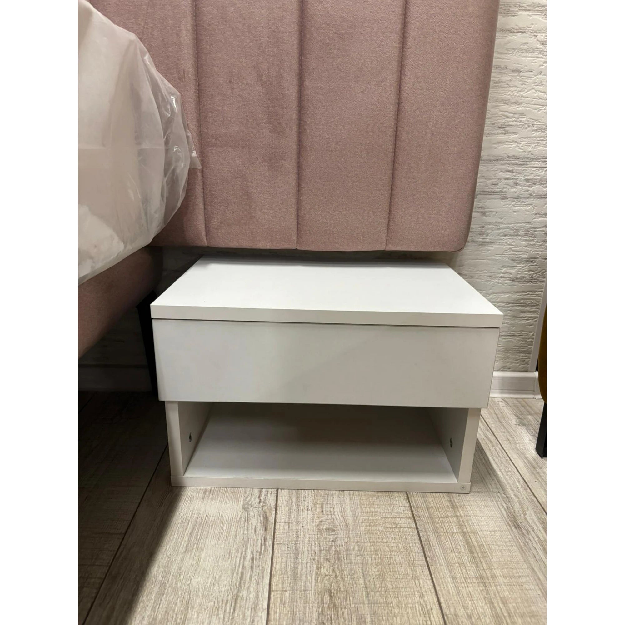 PRODUS RESIGILAT - Noptiera Jamot, alb, PAL, 45x29x32 cm