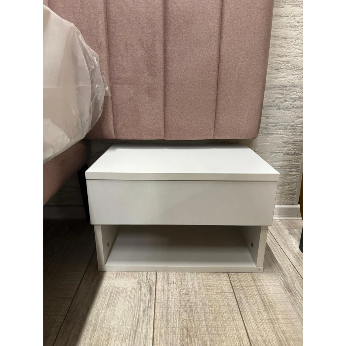 PRODUS RESIGILAT - Noptiera Jamot, alb, PAL, 45x29x32 cm