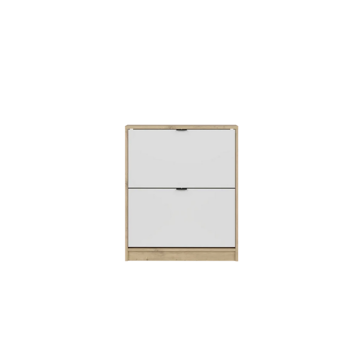 Pantofar ingust hol NEPON, stejar artisan/alb, PAL laminat, 70x18x84 cm