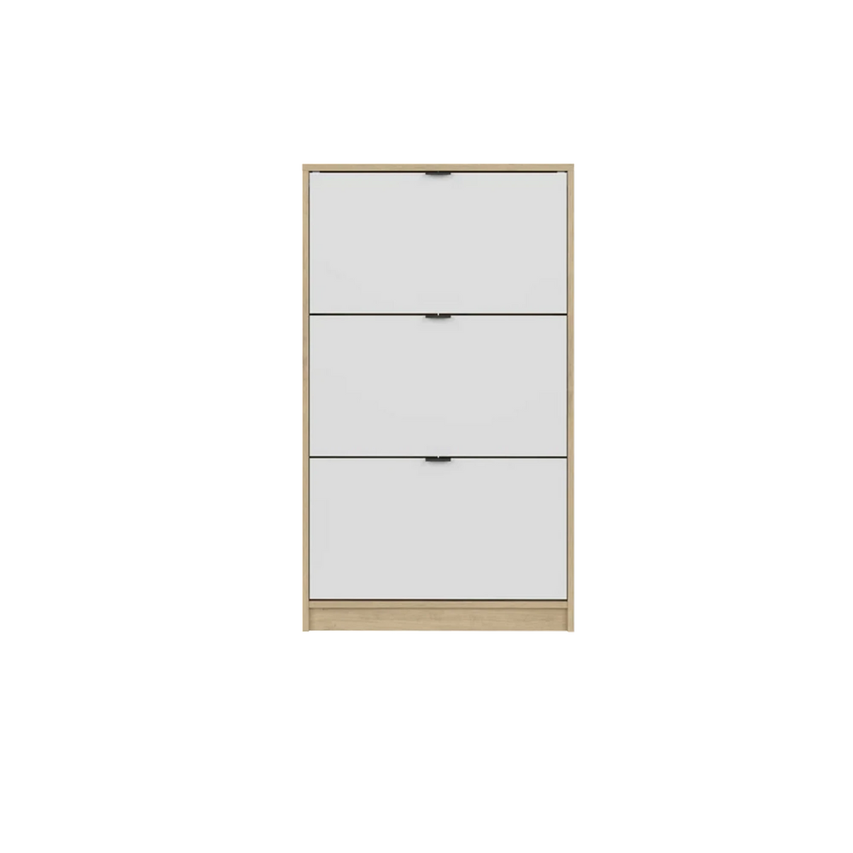Pantofar ingust hol NEPON, stejar artisan/alb, PAL laminat, 70x18x120 cm
