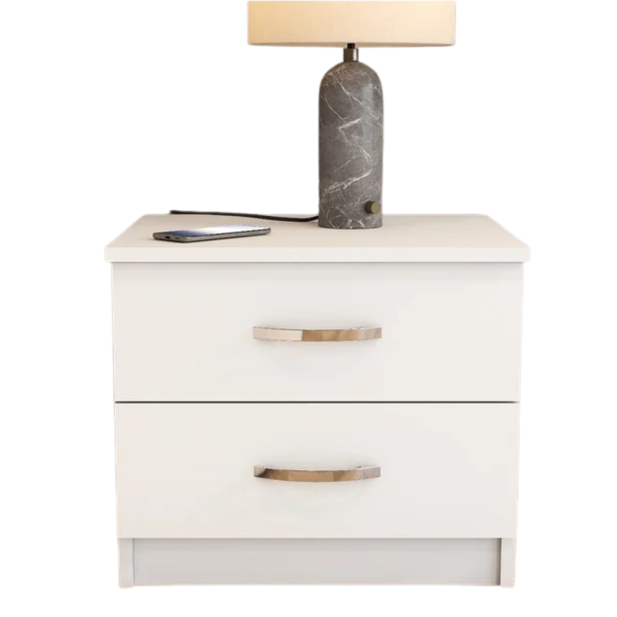 Noptiera KMD0201, alb, PAL, 52x45x45 cm