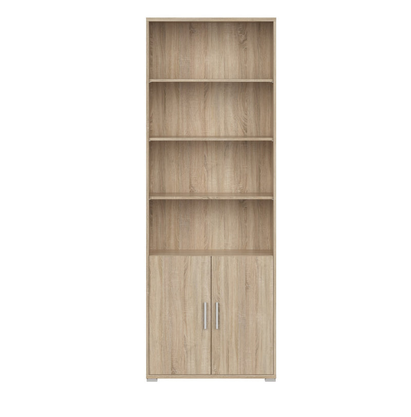 Biblioteca OFFICE LINE, stejar sonoma, PAL, 79x35x221 cm