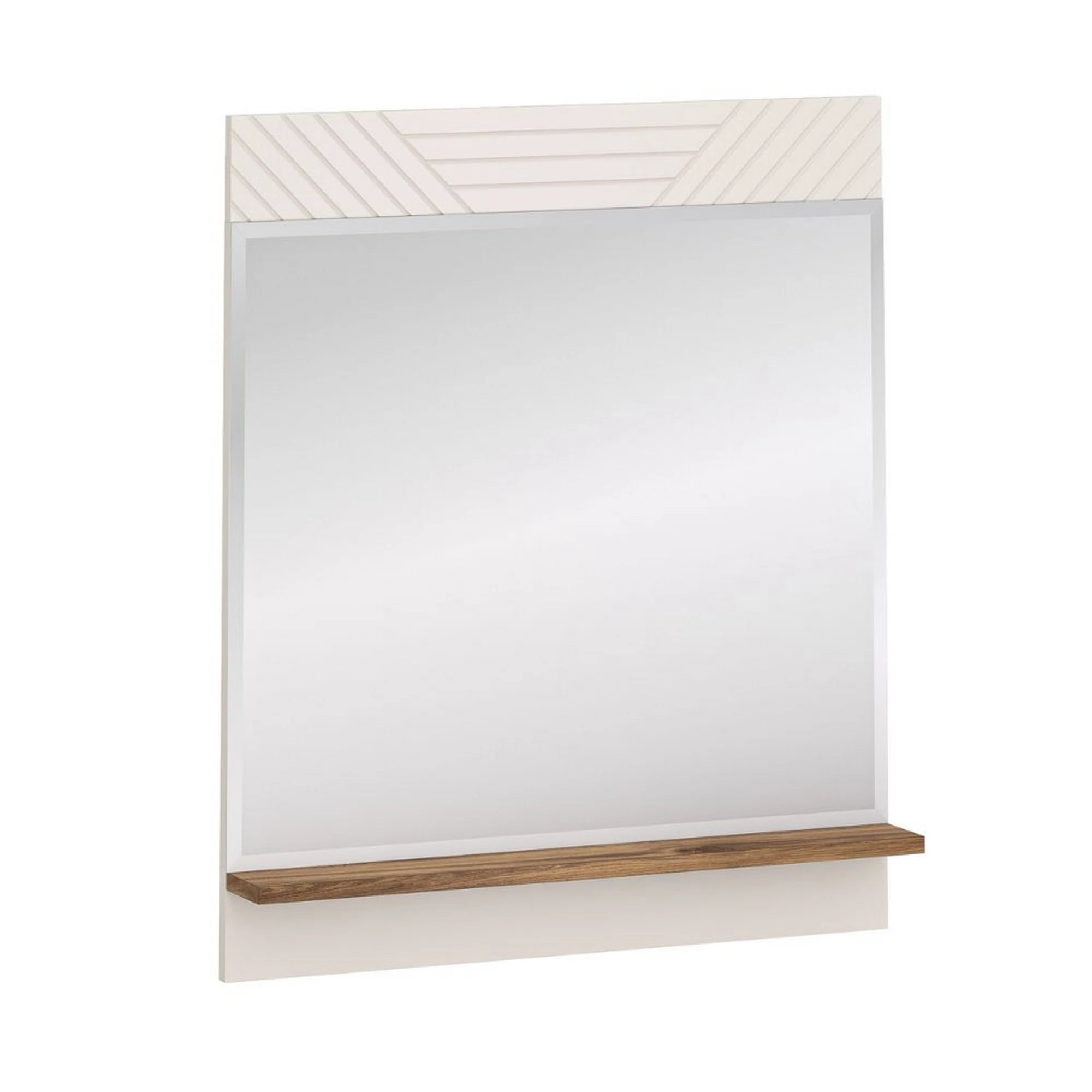 Oglinda cu polita EVO, casmir, PAL laminat, 70x10x80 cm