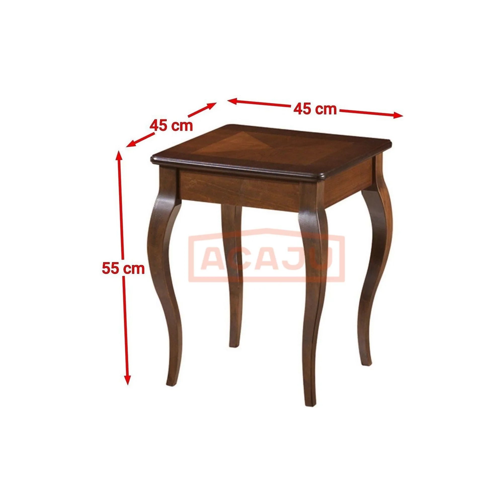 Masuta cafea PADOVA C, nuc inchis, 45x45x55 cm