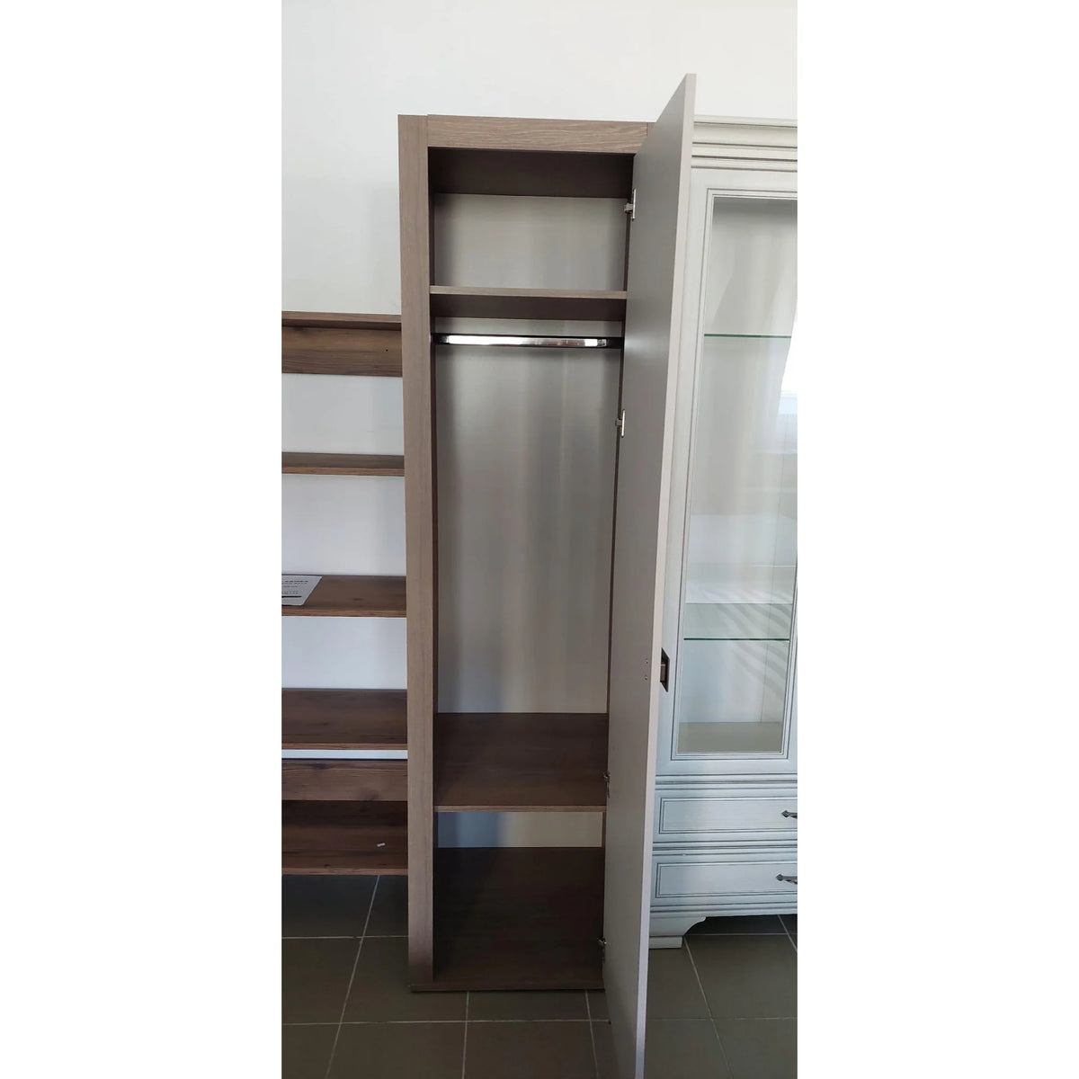 PRODUS RESIGILAT - Dulap HAVANA, casmir lucios/stejar, PAL, 58x61x206 cm