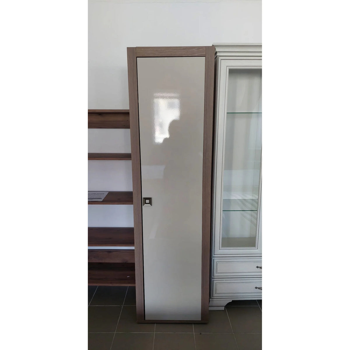 PRODUS RESIGILAT - Dulap HAVANA, casmir lucios/stejar, PAL, 58x61x206 cm