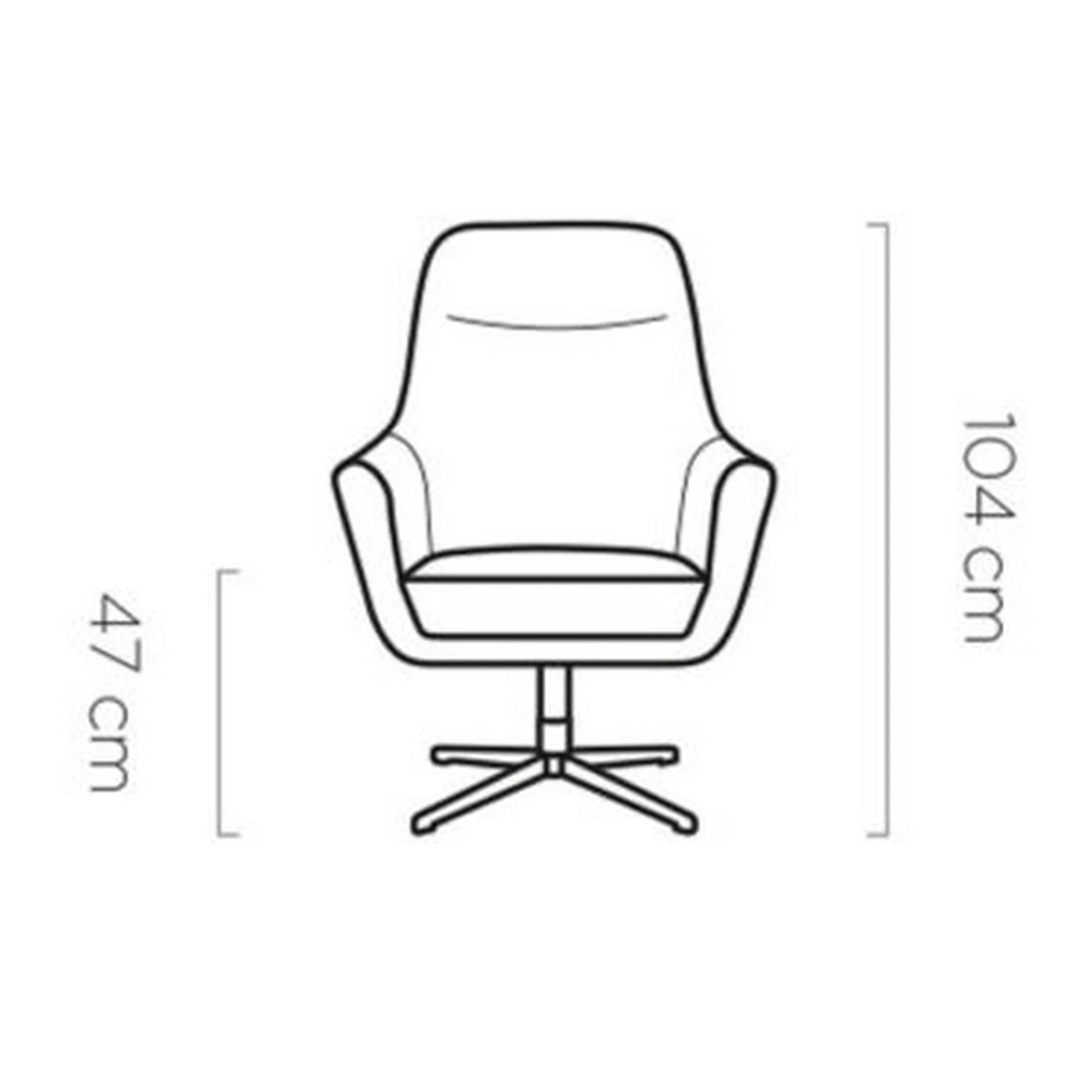 Fotoliu POLO, personalizabil materiale gama Premium, 74x82x104 cm