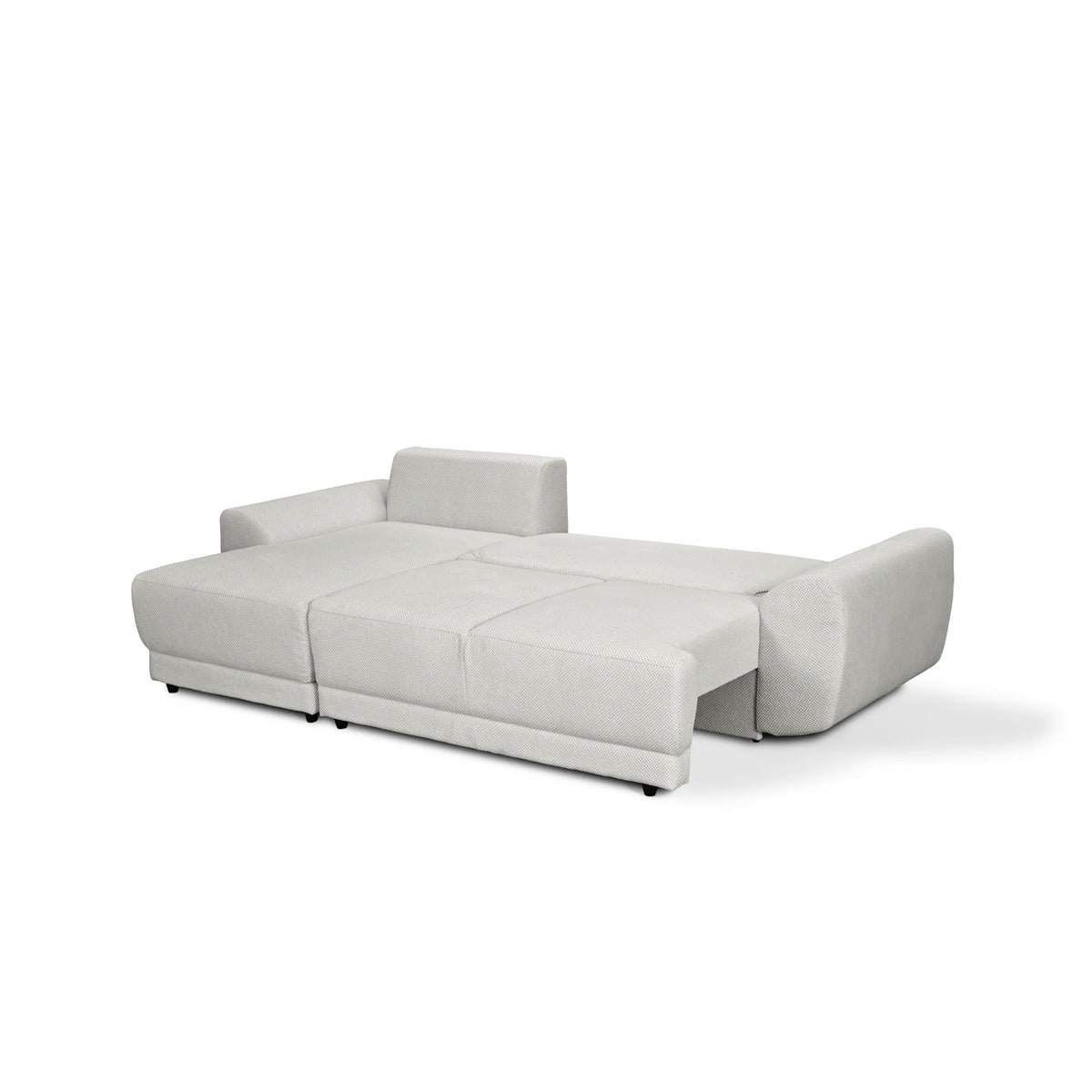 Coltar de living ASTOR, sezlong stanga, stofa bej - New York G008, 254x150x83 cm