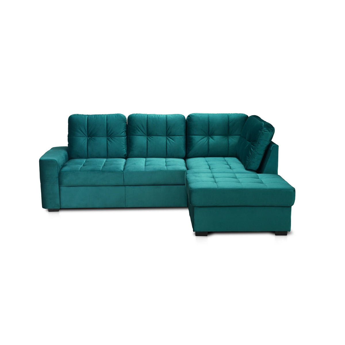 Coltar extensibil pentru living HERA, sezlong dreapta, stofa maro - Campsbay R458, 240x173x93 cm