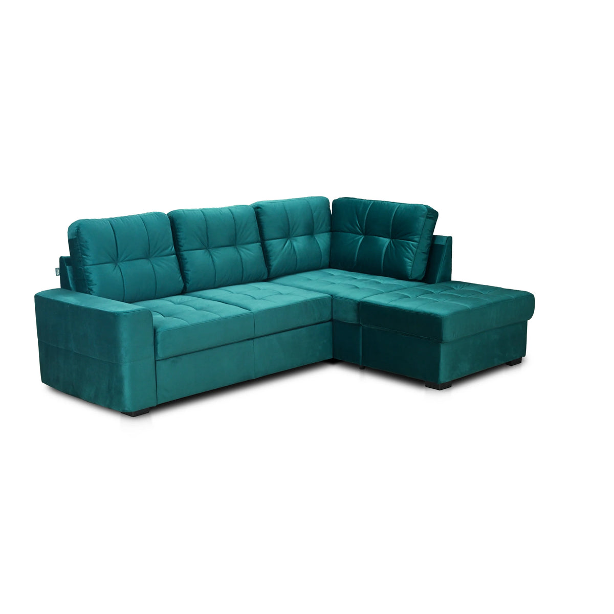 Coltar extensibil pentru living HERA, sezlong dreapta, stofa maro - Campsbay R458, 240x173x93 cm
