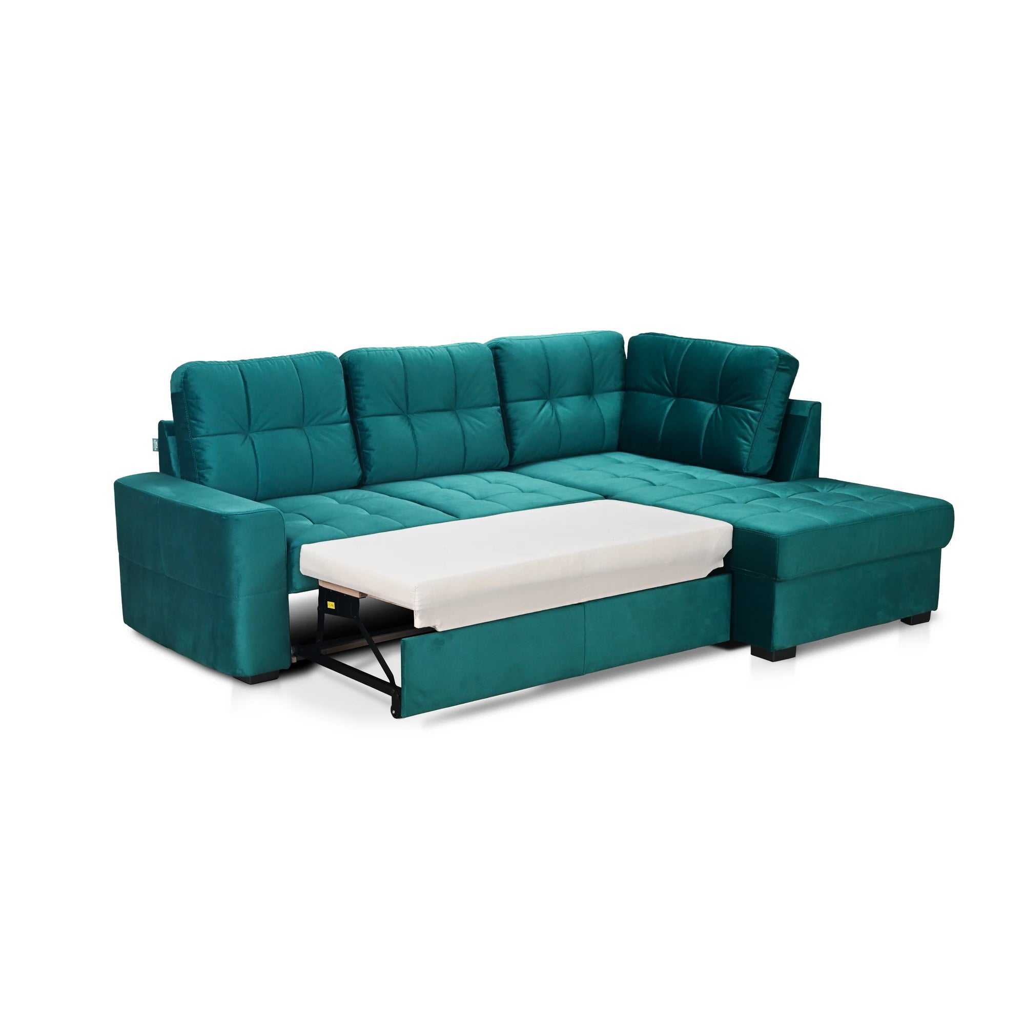Coltar extensibil pentru living HERA, sezlong dreapta, stofa gri - Orlando C018, 240x173x93 cm