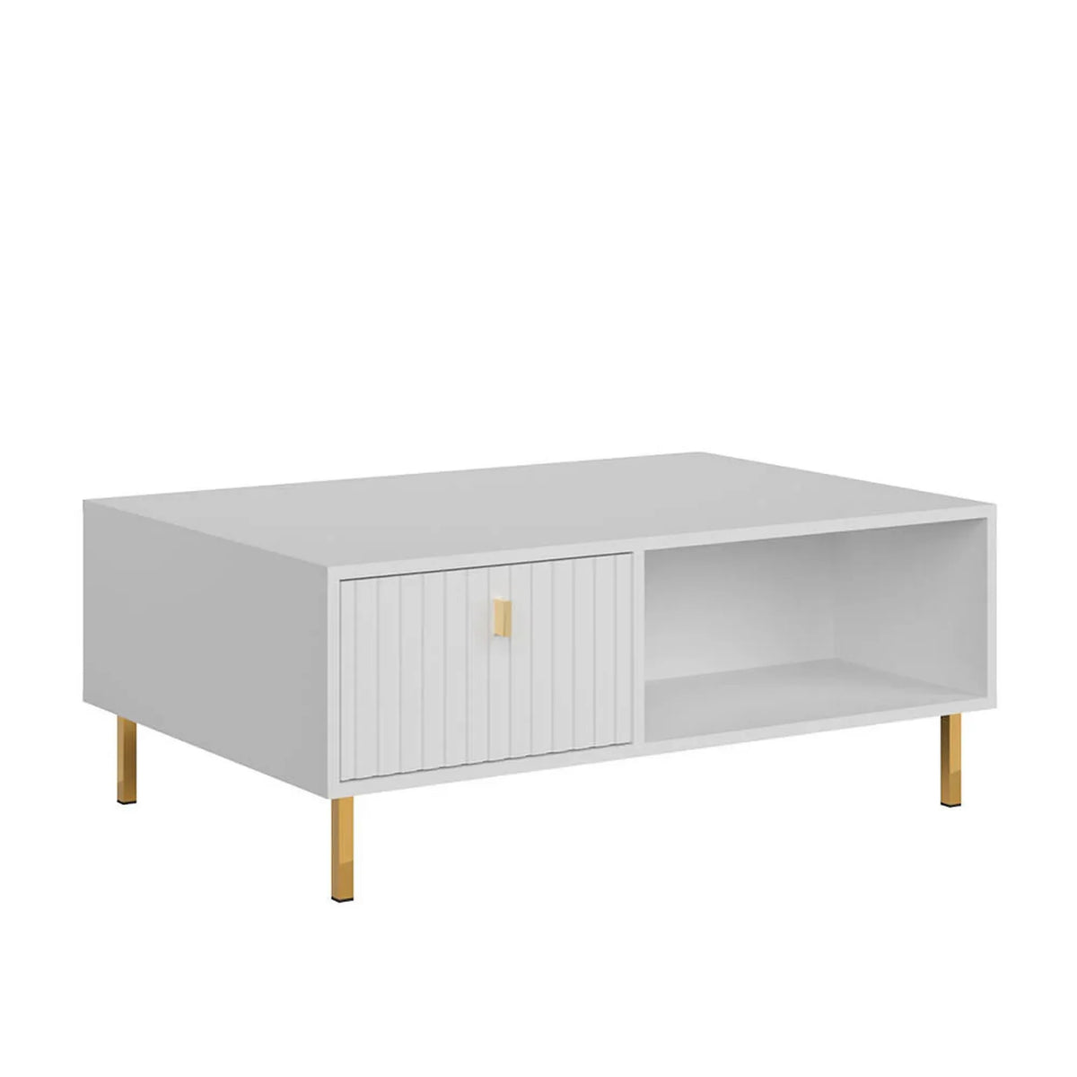 Masuta cafea alb PIANO, PAL, 100x66x40 cm