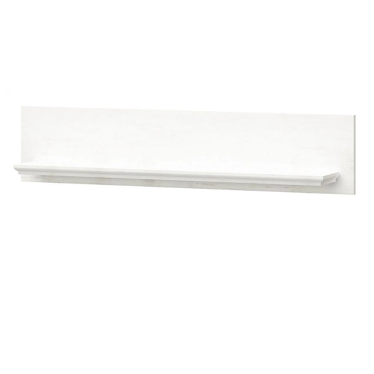 Polita living IRYS, pin alb anderson, PAL laminat, 119x18x26 cm