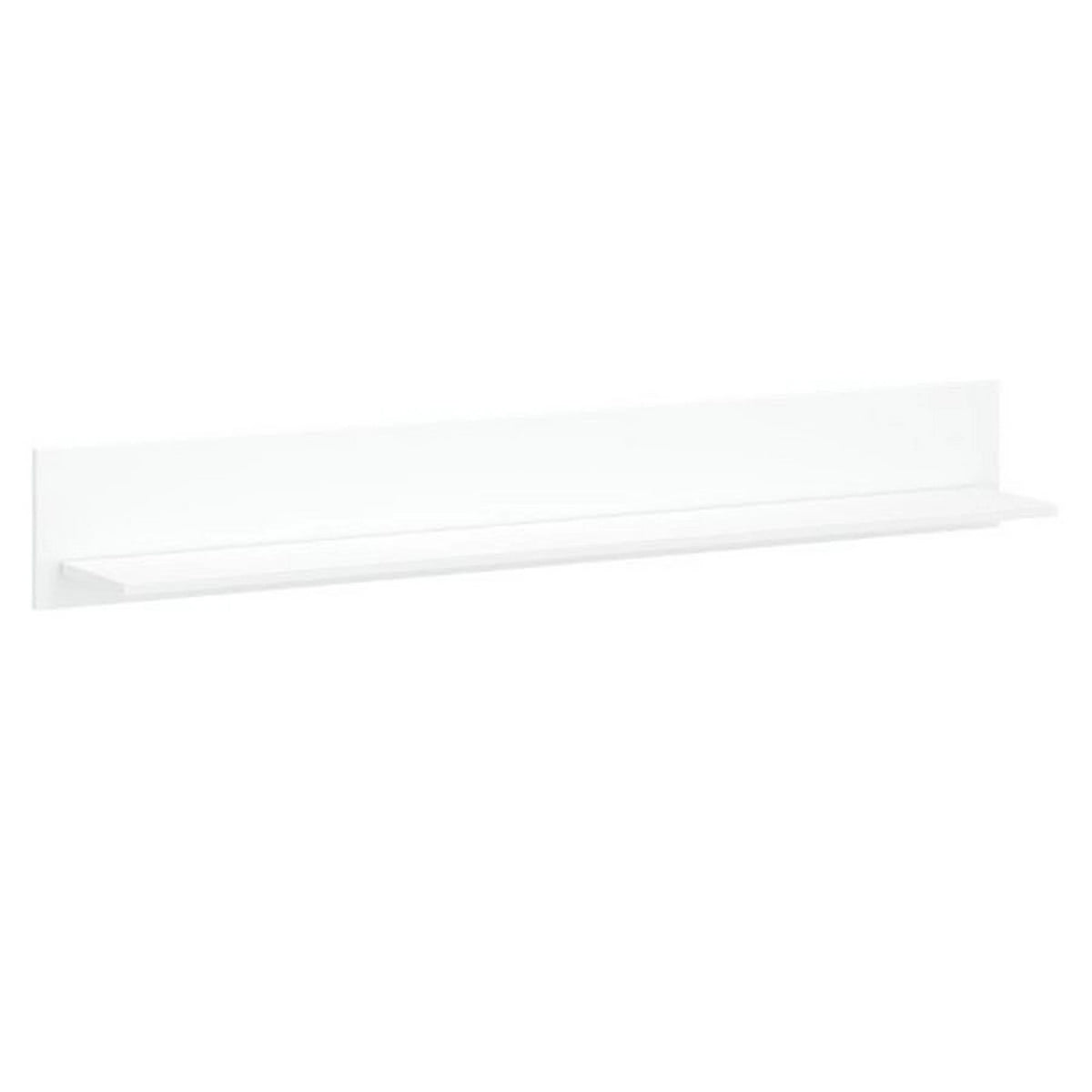 Polita perete alba LINGO, alb, PAL laminat, 150x21x20 cm