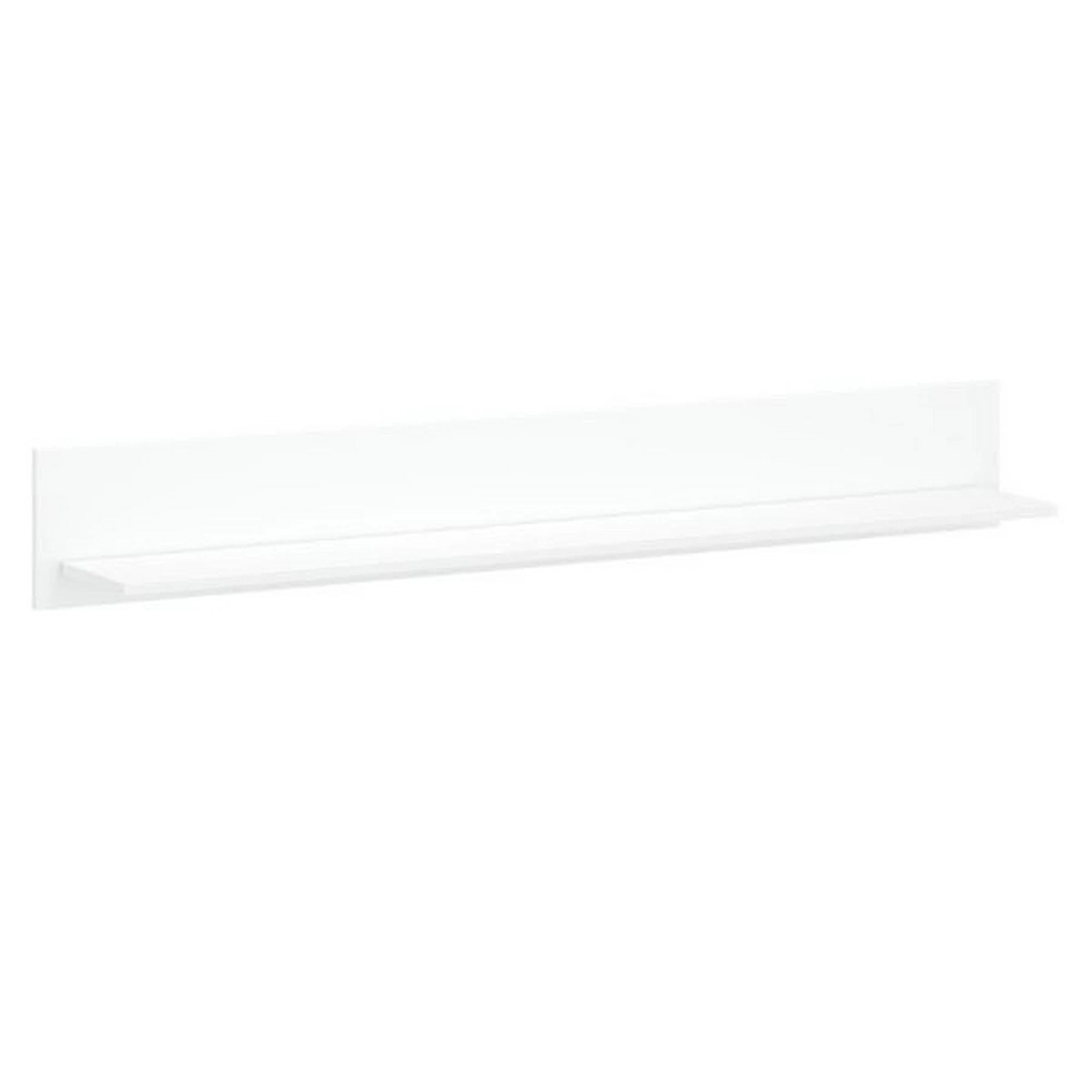 Polita perete alba LINGO, alb, PAL laminat, 150x21x20 cm
