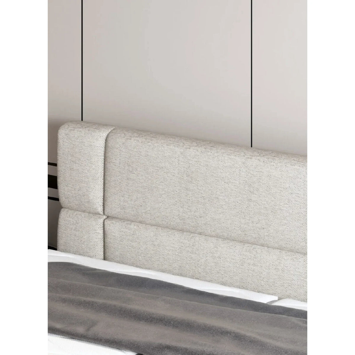 Pat boxspring REY 140x200, personalizabil materiale Gama Premium, cu mecanism electric, saltele si topper
