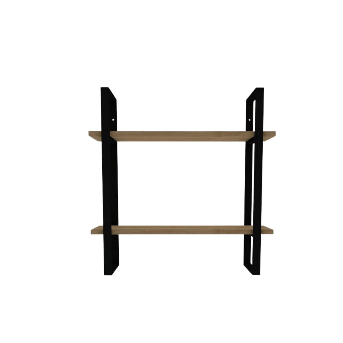 Raft BUBA, stejar/negru, PAL melaminat, 70x22x70 cm