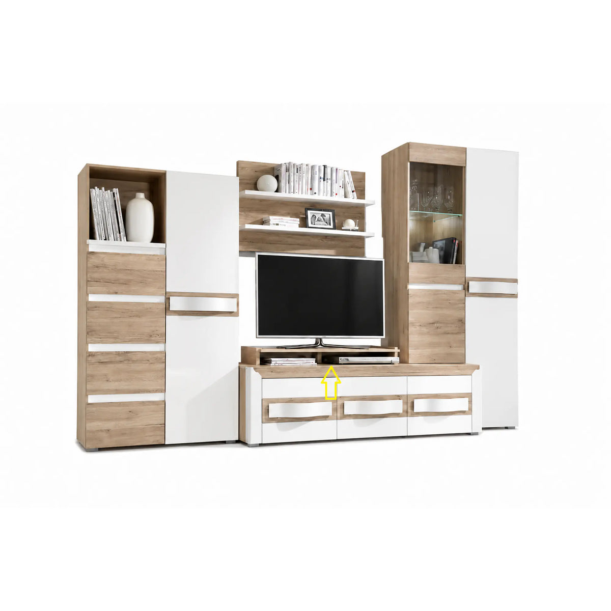 Raft PASSIONATA PS7, maro deschis, PAL laminat, 98x37x14 cm