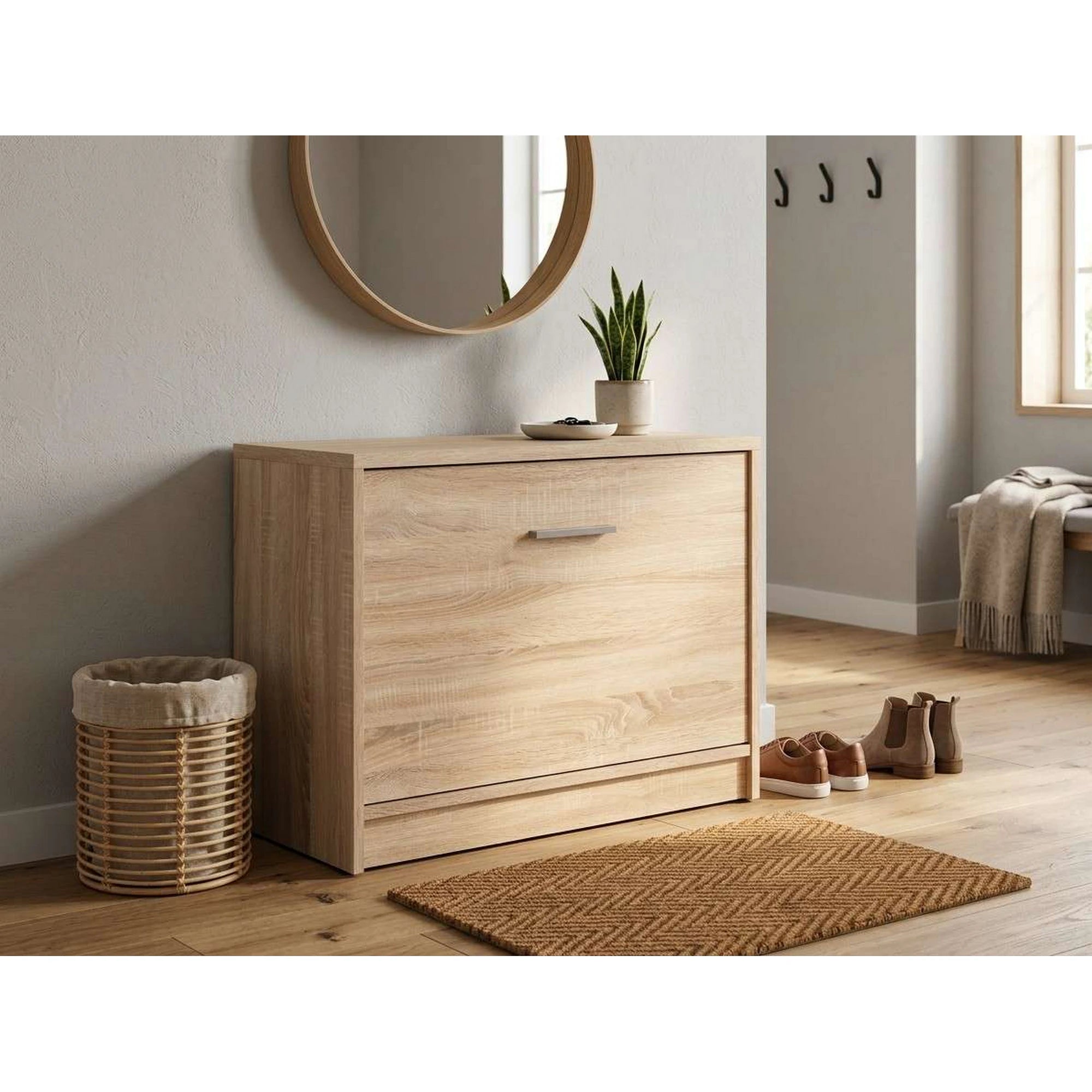 Pantofar NEPO, stejar sonoma, PAL laminat, 70x34x51 cm