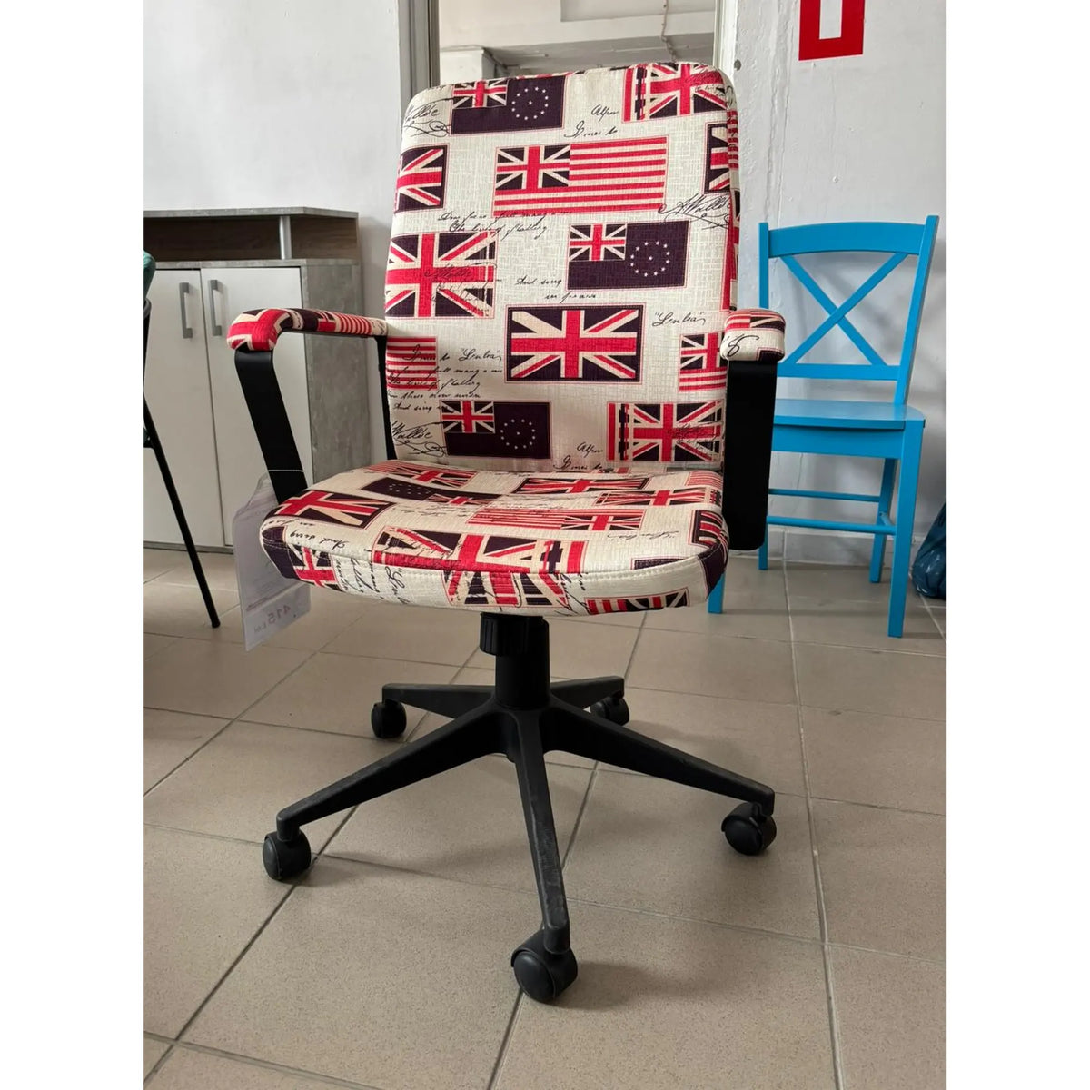 PRODUS RESIGILAT - Scaun birou SBCX0948STG, multicolor, stofa/plastic, 59x62x98-108 cm