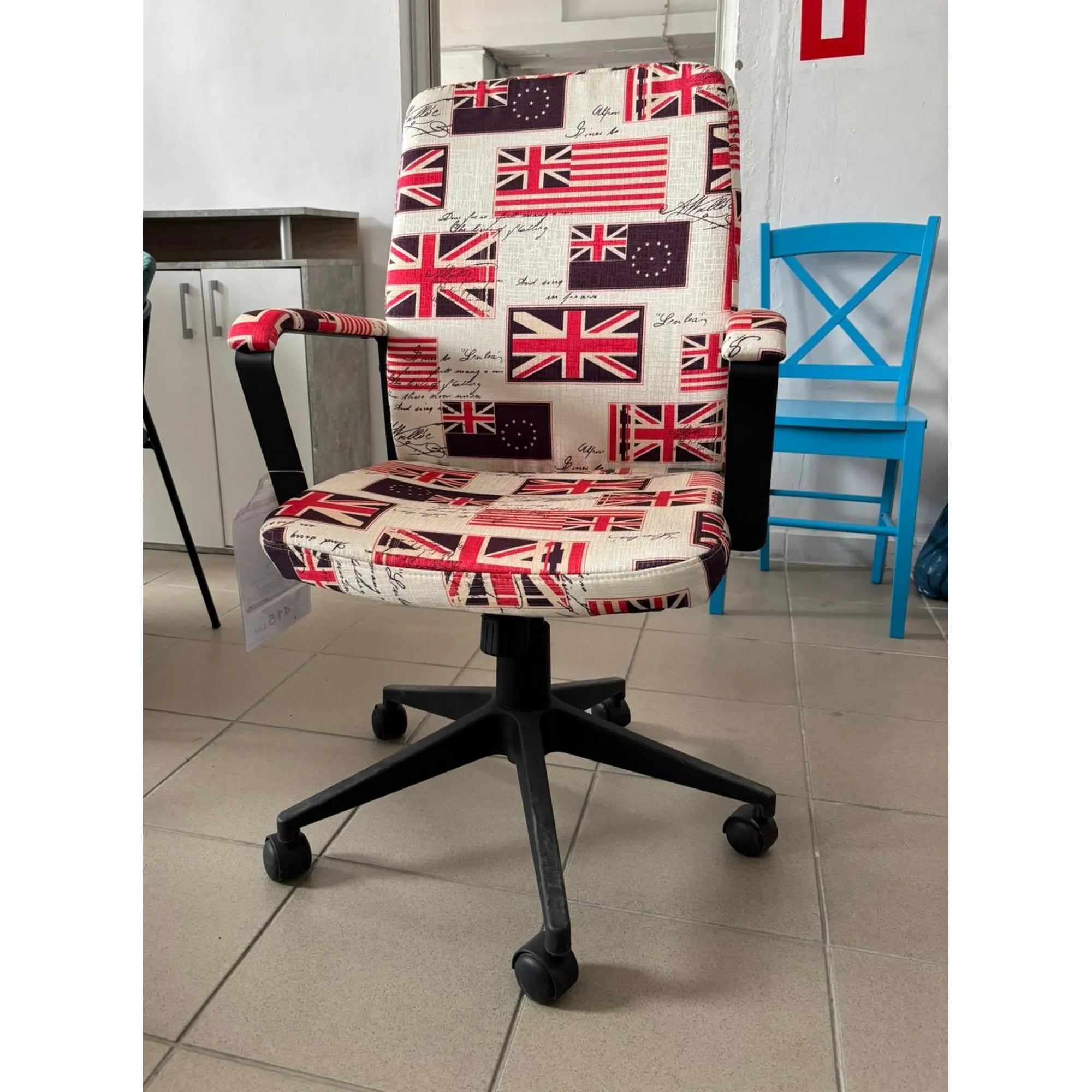 PRODUS RESIGILAT - Scaun birou SBCX0948STG, multicolor, stofa/plastic, 59x62x98-108 cm