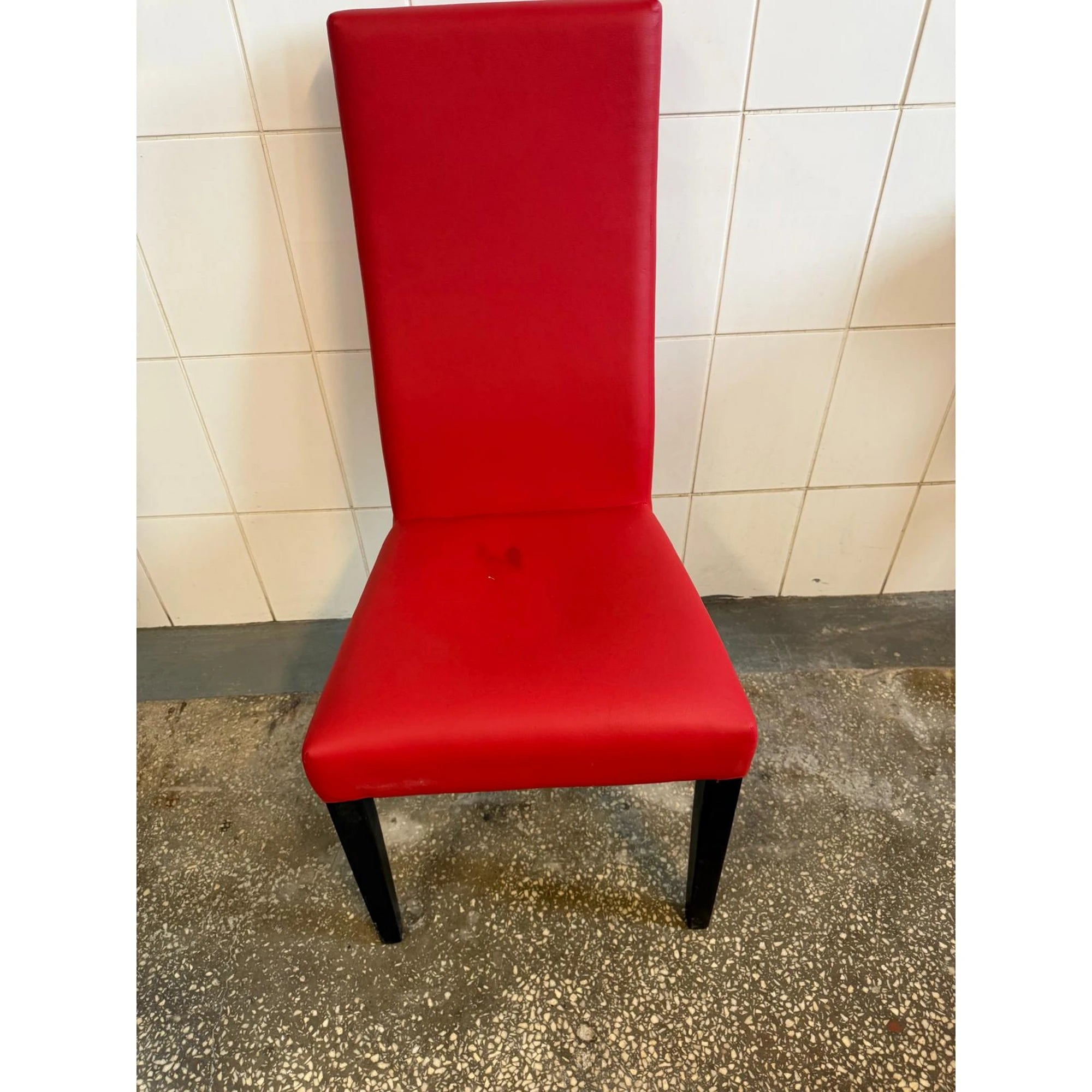PRODUS RESIGILAT - Scaun ERGO, rosu/wenge, piele ecologica/lemn
