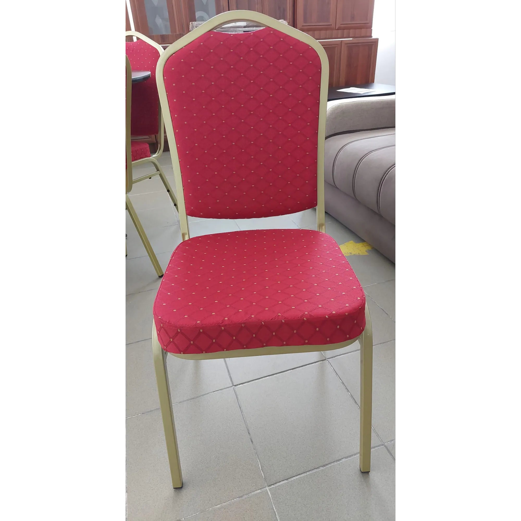 PRODUS RESIGILAT - Scaun K66, rosu, stofa clasica, 45x48x93 cm