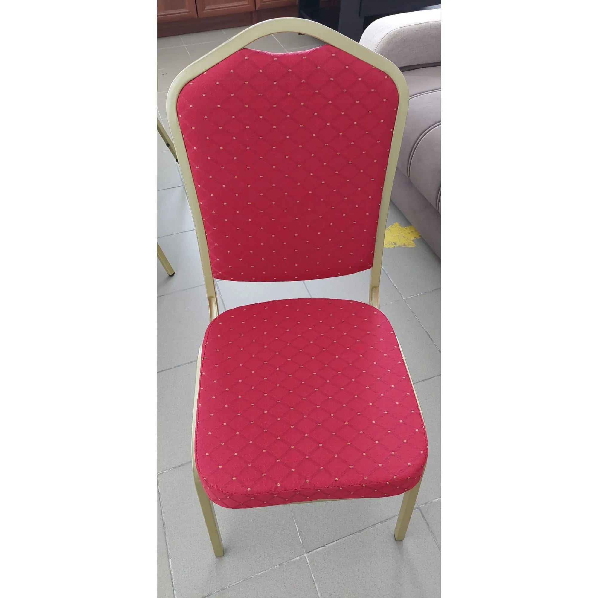 PRODUS RESIGILAT - Scaun K66, rosu, stofa clasica, 45x48x93 cm