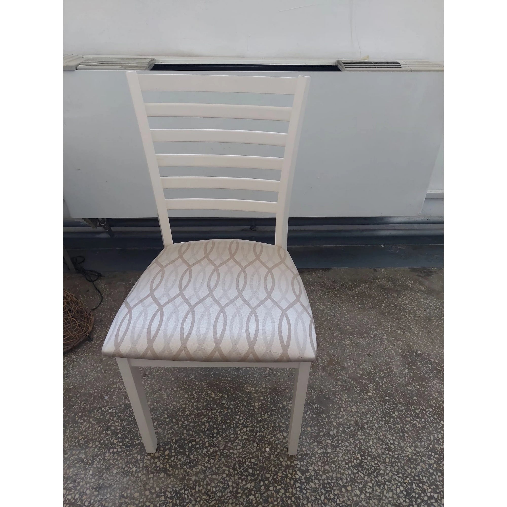 PRODUS RESIGILAT - Scaun MA-SC, ecru/alb, 41x42x84 cm